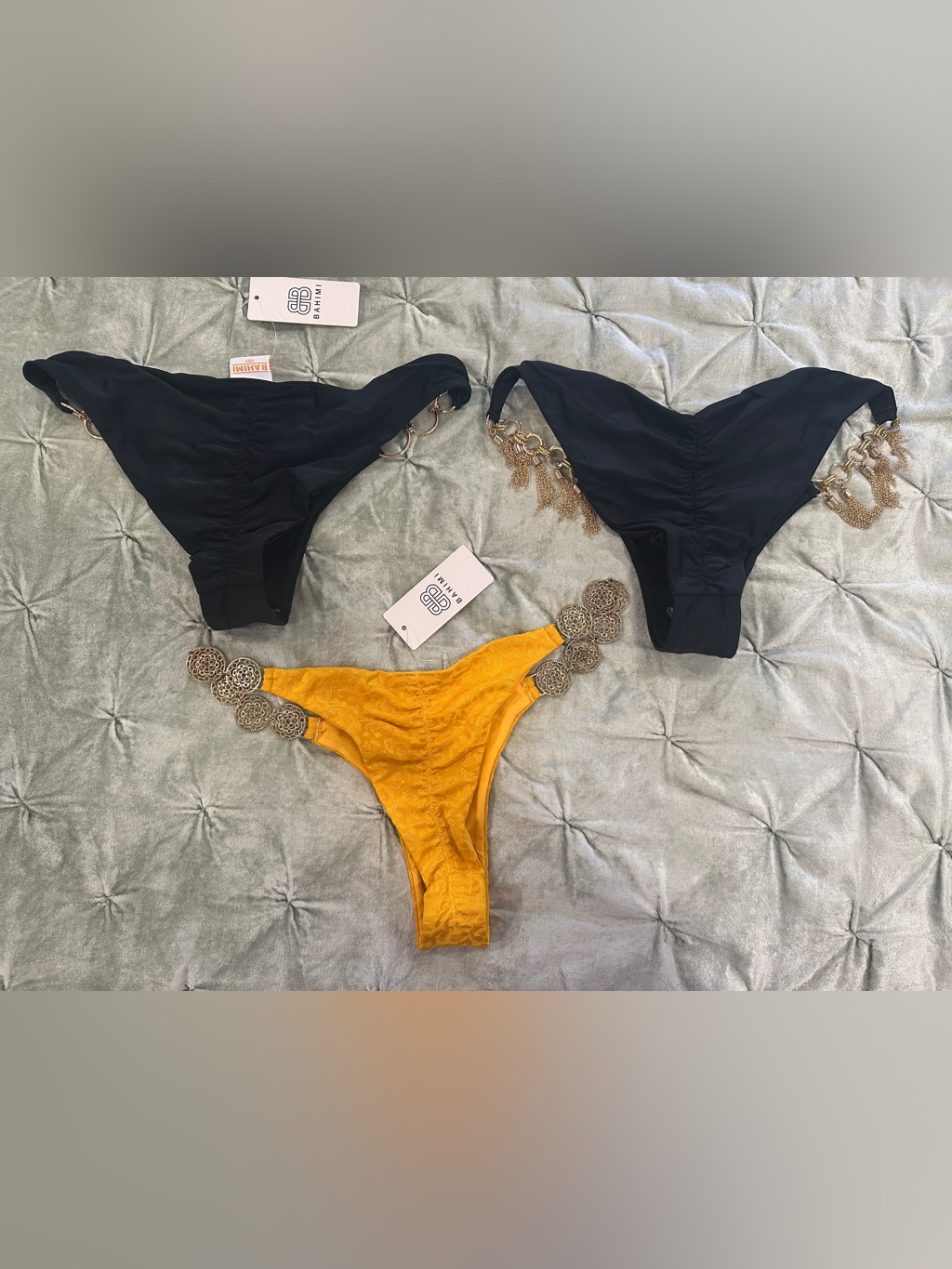 $240 Nwt! Bahimi Swim Bikini Bottoms Set Sz S — image 4 of 8